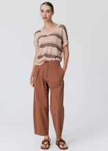 Load image into Gallery viewer, POL LIANA V NECK TOP PINK/BLACK
