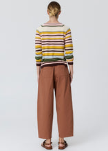 Load image into Gallery viewer, POL TILLER KNIT PINK MULTISTRIPE
