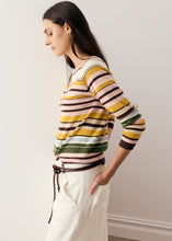 Load image into Gallery viewer, POL TILLER KNIT PINK MULTISTRIPE
