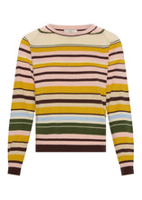 Load image into Gallery viewer, POL TILLER KNIT PINK MULTISTRIPE
