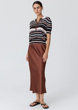 Load image into Gallery viewer, POL DAHLIA KNIT POLO MULTISTRIPE

