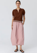 Load image into Gallery viewer, POL DAHLIA KNIT POLO TOFFEE/PINK
