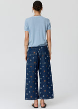 Load image into Gallery viewer, POL DILLION TEE W TIPPING BLUE/CHOC
