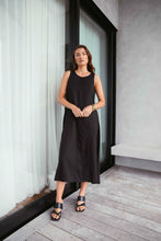 Load image into Gallery viewer, MARLOW PALMA DRESS BLACK
