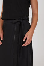 Load image into Gallery viewer, MARLOW PALMA WRAP SKIRT BLACK
