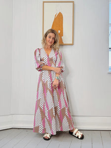 TUESDAY MONACO DRESS PATCHWORK