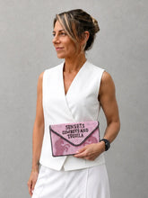 Load image into Gallery viewer, DARK HAMPTON PINK PONY BEADED BAG
