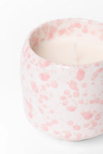 Load image into Gallery viewer, FLO'S HOME PINK SPLASH GLAZED CERAMIC SOY WAX CANDLE
