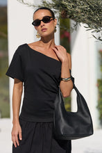Load image into Gallery viewer, AMONG THE BRAVE PROXIMITY BLACK TEE SHIRT MAXI DRESS
