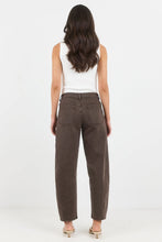 Load image into Gallery viewer, COMING SOON | STORIES BE TOLD IDOLISE MOCHA STRETCH SOFT BARREL LEG JEAN
