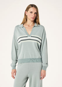 P.E NATION RETREAT COLLAR KNIT
