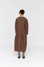 Load image into Gallery viewer, RICOCHET ZIZOU DRESS BROWN +  CREAM STITCH
