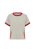 Load image into Gallery viewer, ROWIE RAINA CONTRAST TEE FLAME RED
