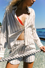 Load image into Gallery viewer, ROWIE NOLA LONGSLEEVE SHIRT CACTUS STRIPE

