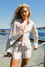 Load image into Gallery viewer, ROWIE NOLA LONGSLEEVE SHIRT CACTUS STRIPE
