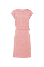 Load image into Gallery viewer, ROWIE CARLA JACQUARD MIDI DRESS PETAL PINK FLORAL
