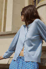 Load image into Gallery viewer, ROWIE MAEVE MERINO SPRING CARDI DKY MARLE
