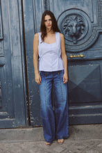 Load image into Gallery viewer, ROWIE DANDY TOP BLUE STRIPE
