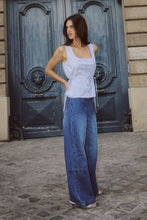 Load image into Gallery viewer, ROWIE DANDY TOP BLUE STRIPE
