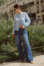 Load image into Gallery viewer, ROWIE MAEVE MERINO SPRING CARDI DKY MARLE
