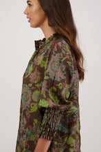 Load image into Gallery viewer, BRIARWOOD RAEWYN TOP BROWN FLORAL
