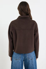 Load image into Gallery viewer, BY ROSA RANGER CHOCOLATE MARLE WOOL BLEND SOFT JACKET
