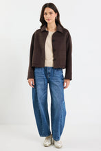 Load image into Gallery viewer, BY ROSA RANGER CHOCOLATE MARLE WOOL BLEND SOFT JACKET
