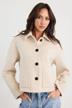 Load image into Gallery viewer, BY ROSA RANGER OAT MARLE WOOL BLEND SOFT JAACKET
