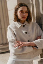 Load image into Gallery viewer, BY ROSA RANGER OAT MARLE WOOL BLEND SOFT JAACKET

