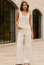 Load image into Gallery viewer, COMING SOON | AMONG THE BRAVE ZOE ECRU HIGH RISE WIDE LEG POCKET JEAN
