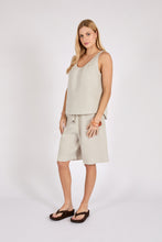 Load image into Gallery viewer, MARLOW RIPTIDE LINEN SHORT NATURAL
