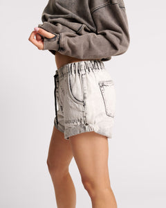 ONE TEASPOON SHABBY BANDITS DRAWCORD DENIM SHORT