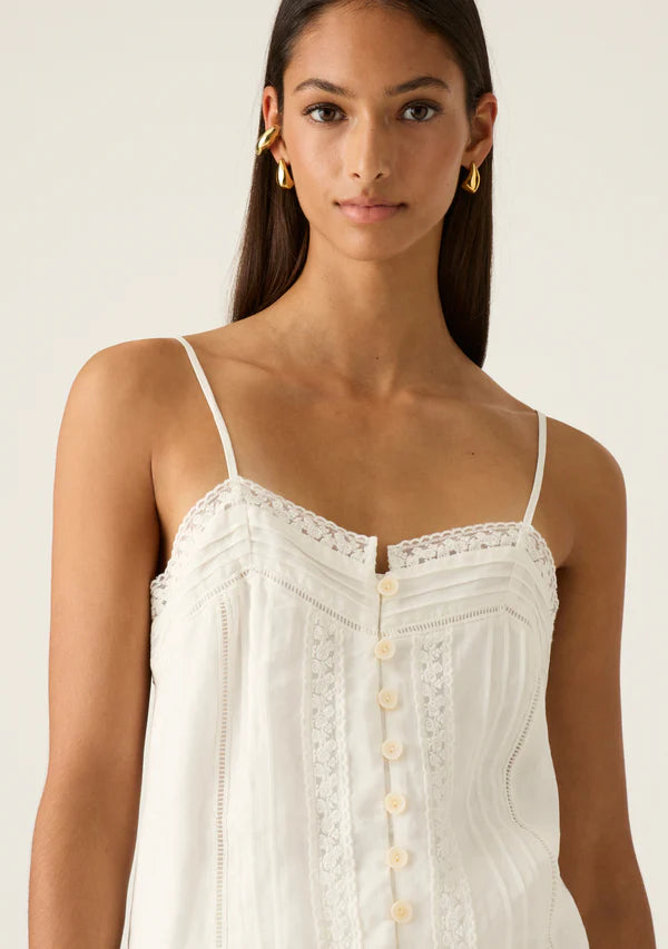 MOS THE LABEL IVY CAMI WHITE