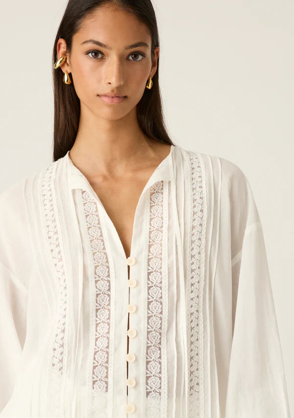 MOS THE LABEL IVY BLOUSE WHITE