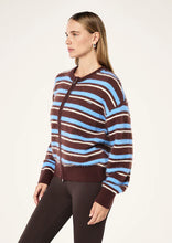 Load image into Gallery viewer, P.E NATION SABLE STRIPE KNIT BOMBER
