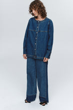 Load image into Gallery viewer, MARLE SEAM SHIRT WASHED INDIGO
