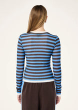 Load image into Gallery viewer, P.E NATION SERENE STRIPE LS TEE COFFEE STRIPE
