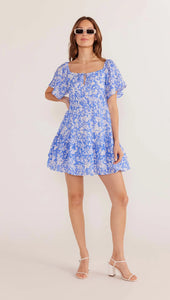 MINK PINK WAVERLY FLUTTER MINI DRESS