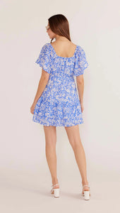 MINK PINK WAVERLY FLUTTER MINI DRESS