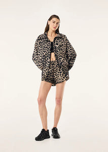 P.E NATION SHEILD JACKET LEOPARD PRINT