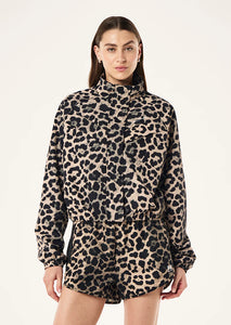 P.E NATION SHEILD JACKET LEOPARD PRINT