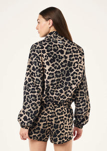 P.E NATION SHEILD JACKET LEOPARD PRINT