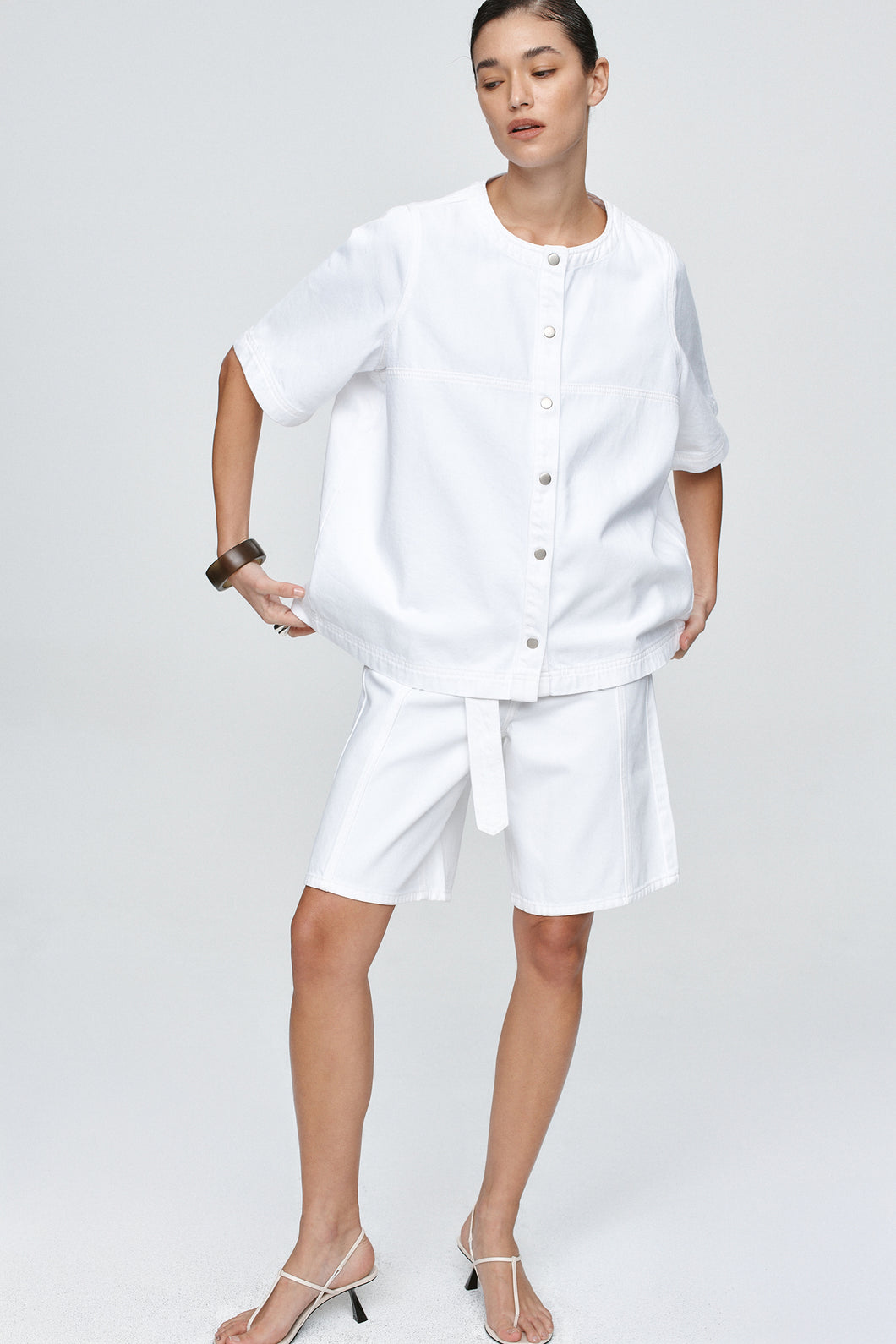 MARLE SHORT SLEEVE SEAM SHIRT