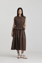 Load image into Gallery viewer, RICOCHET CARA DRESS BROWN
