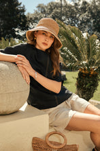 Load image into Gallery viewer, MARLOW SABLE LINEN TOP BLACK
