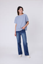 Load image into Gallery viewer, MARLOW SABLE LINEN TOP BLUE SMOKE
