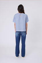 Load image into Gallery viewer, MARLOW SABLE LINEN TOP BLUE SMOKE
