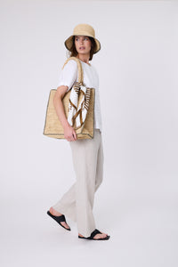 MARLOW SABLE LINEN TOP WHITE