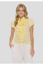 Load image into Gallery viewer, COMING SOON | SAINT TROPEZ TILLI SS SHIRT PALE BANANA
