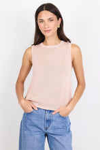 Load image into Gallery viewer, AMONG THR BRAVE SALUTE BLUSH RELAXED SLEEVELESS KNIT TOP
